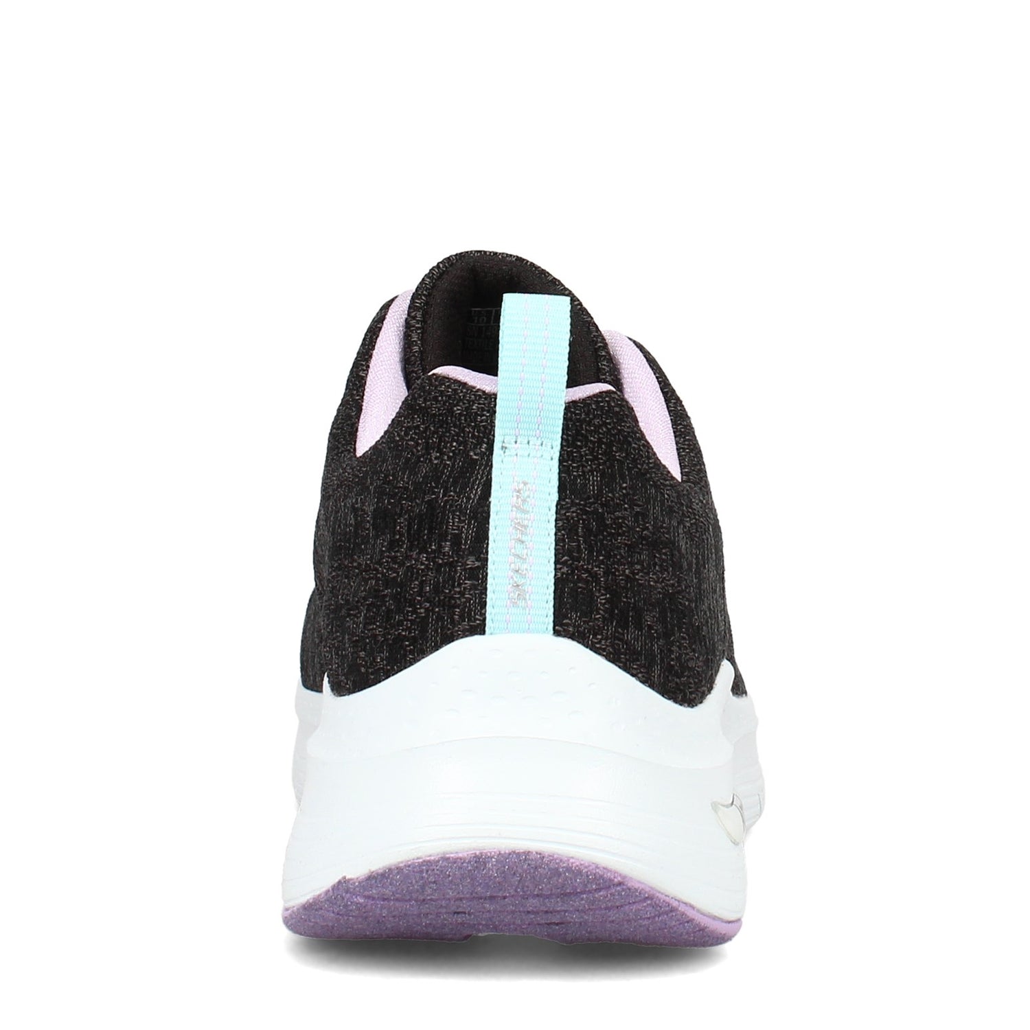 Peltz Shoes  Women's Skechers Arch Fit - Comfy Wave Sneaker BLACK LAVENDAR 149414-BKLV
