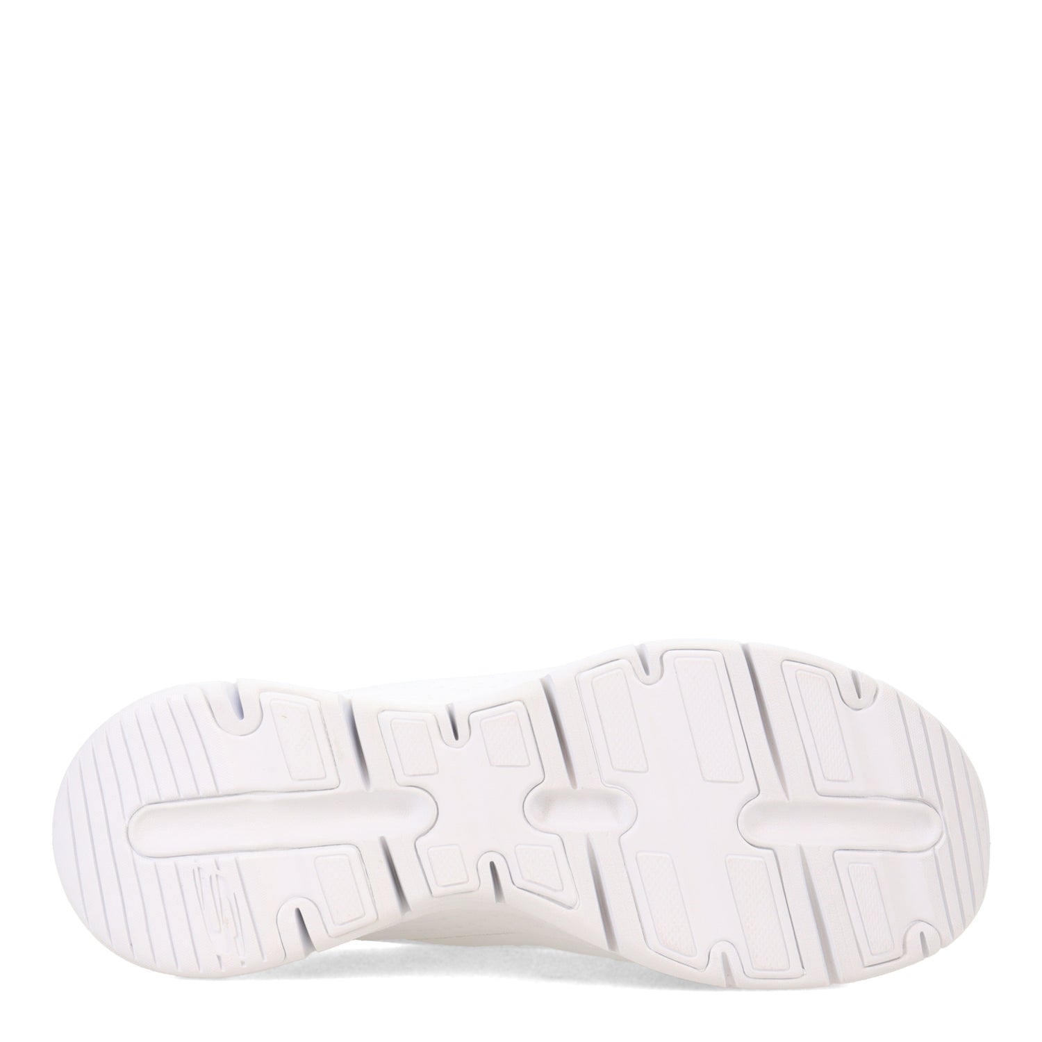 Peltz Shoes  Women's Skechers Arch Fit - Blessful Me Slip-On Sneaker WHITE SILVER 149419-WSL