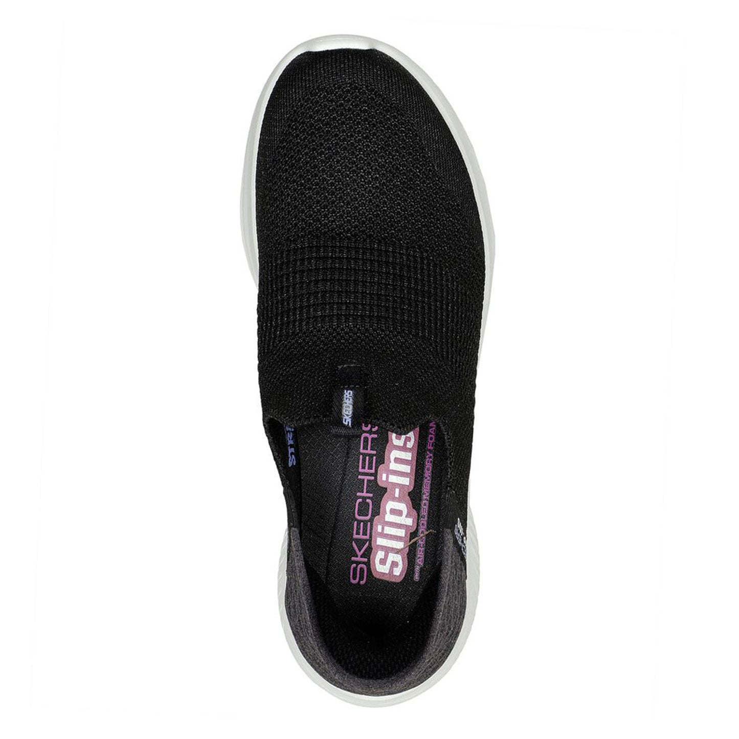 Peltz Shoes  Women's Skechers Slip-ins: Ultra Flex 3.0 - Smooth Step Sneaker BLACK 149709-BLK