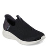 Peltz Shoes  Women's Skechers Slip-ins: Ultra Flex 3.0 - Smooth Step Sneaker - Wide Width BLACK 149709W-BLK