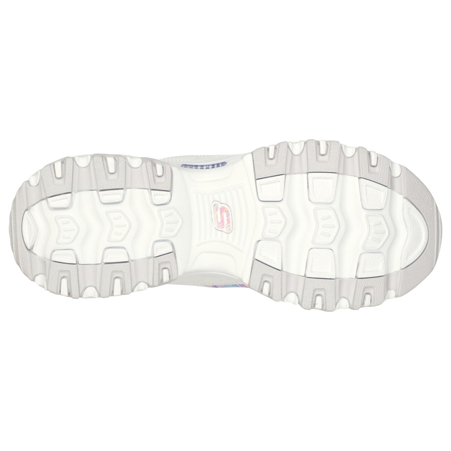 Peltz Shoes  Women's Skechers D'Lites - Whimsical Dreams Sneaker WHITE PASTEL 149789-WMLT