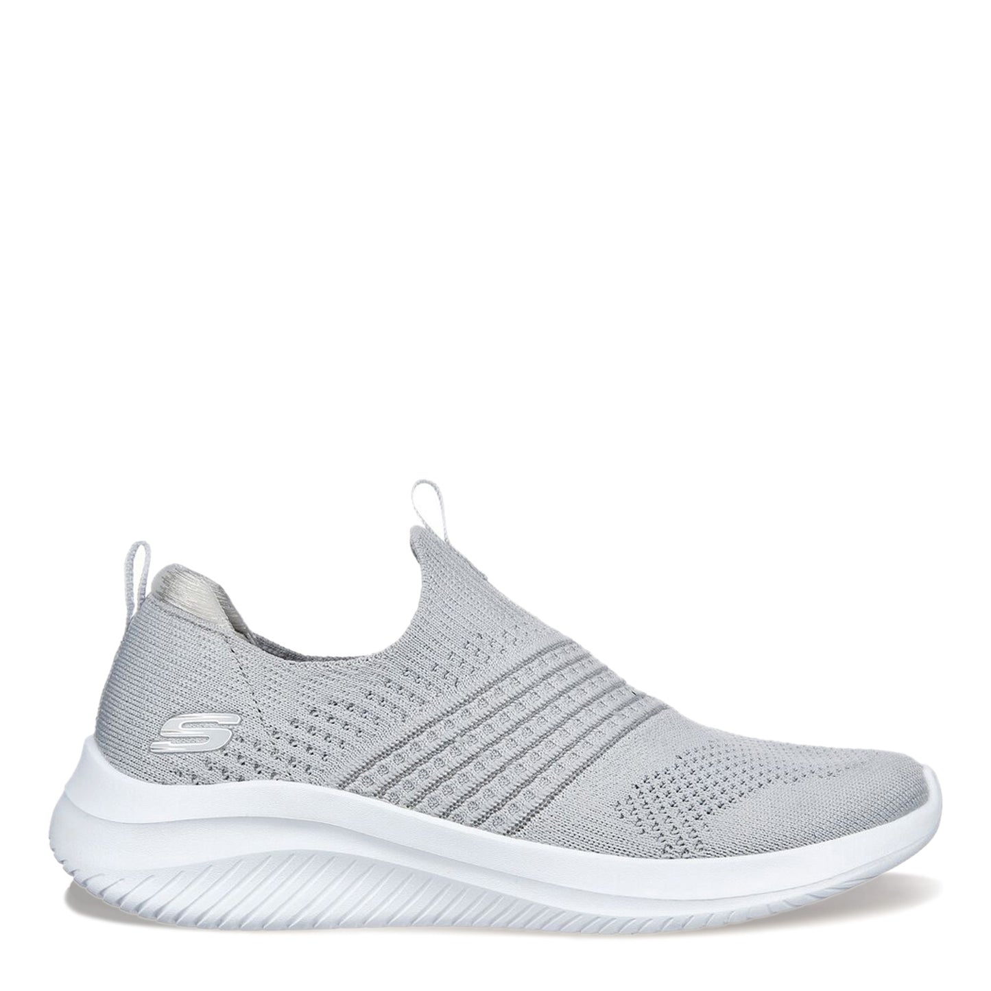 Peltz Shoes  Women's Skechers Ultra Flex 3.0 - Classy Charm Sneaker GREY LIGHT 149855-LTGY