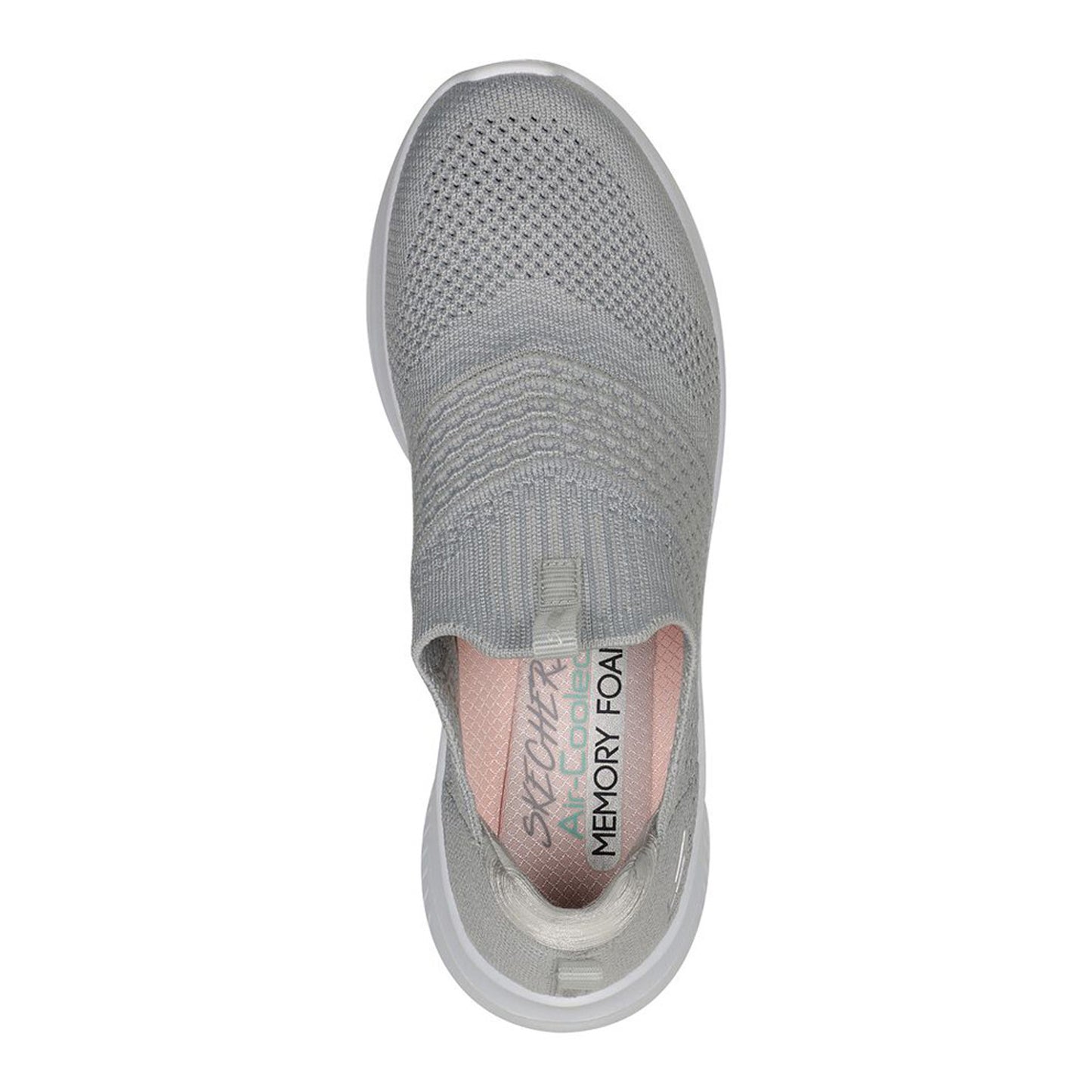 Peltz Shoes  Women's Skechers Ultra Flex 3.0 - Classy Charm Sneaker GREY LIGHT 149855-LTGY