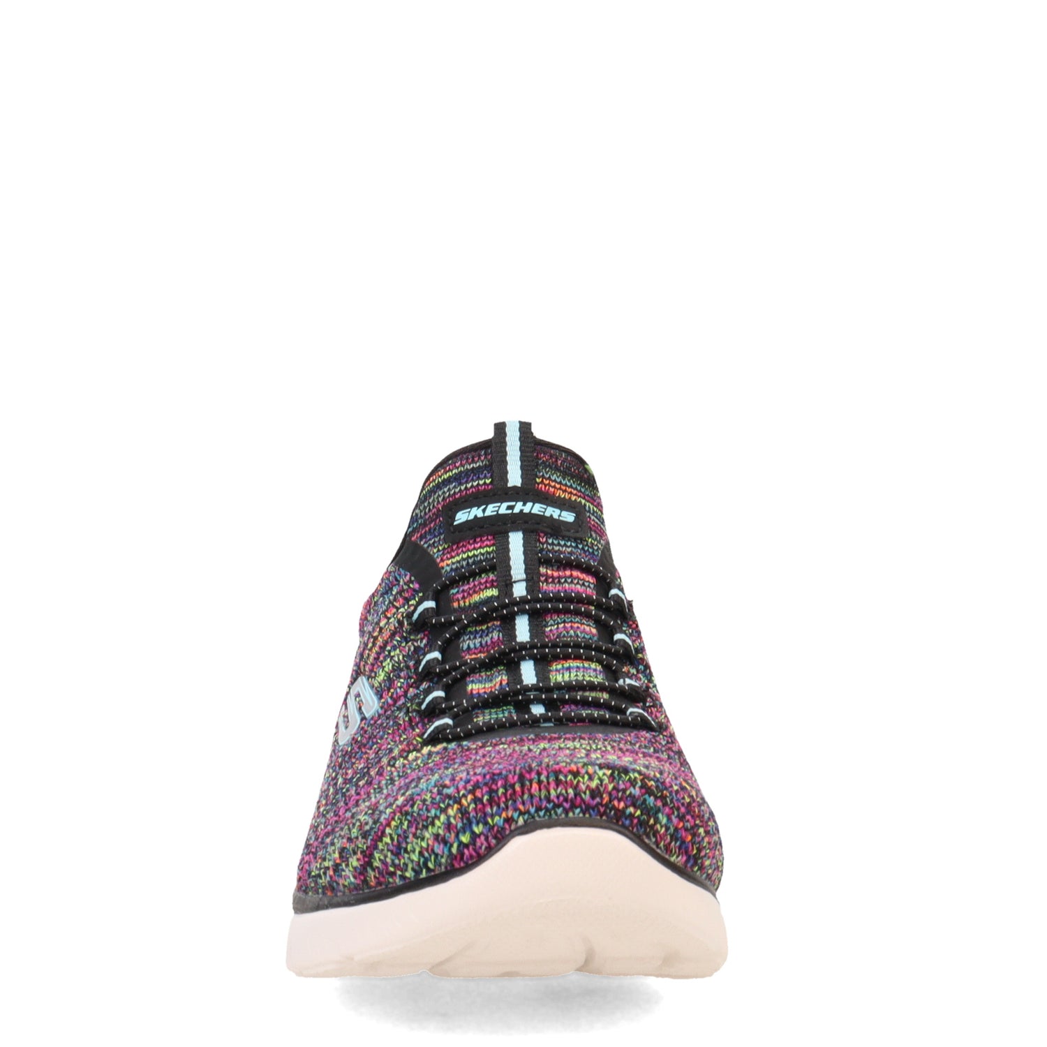 Peltz Shoes  Women's Skechers Summits - Forever Glowing Sneaker BLACK 149939-BKMT