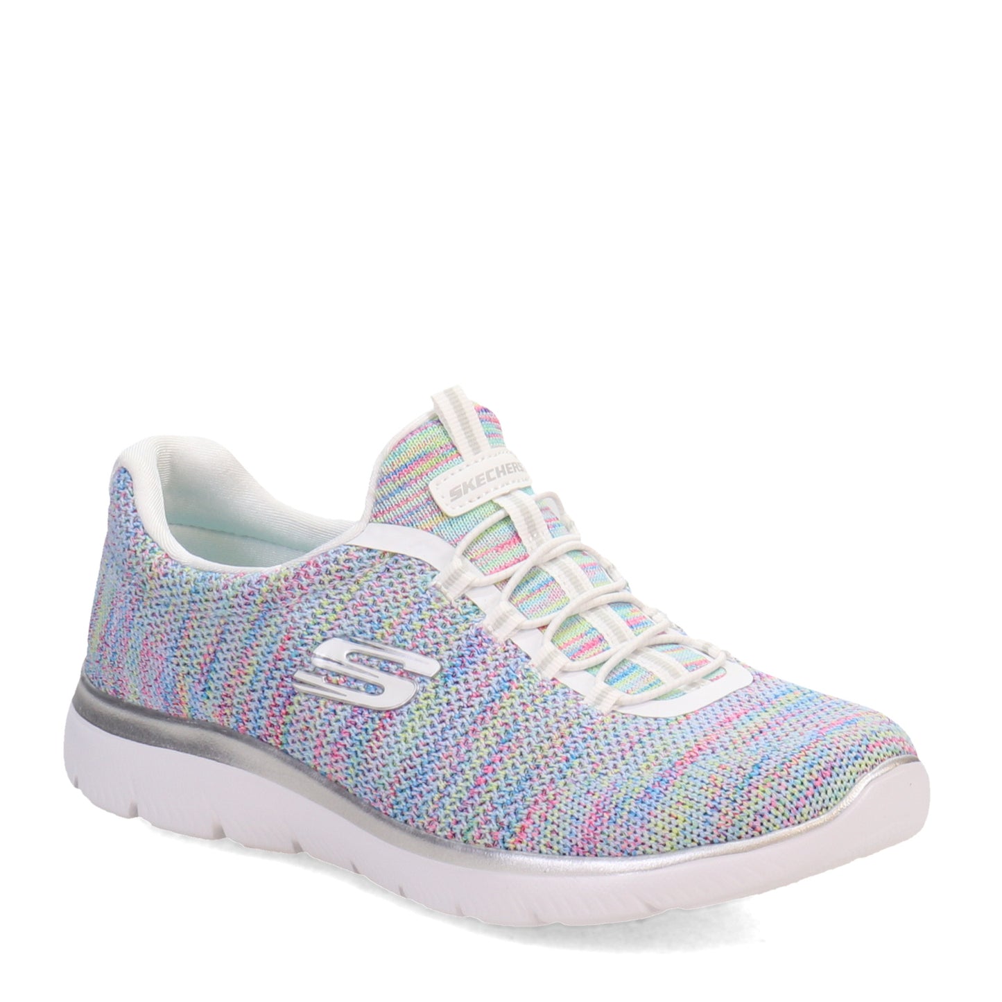 Peltz Shoes  Women's Skechers Summits - Forever Glowing Sneaker WHITE 149939-WMLT