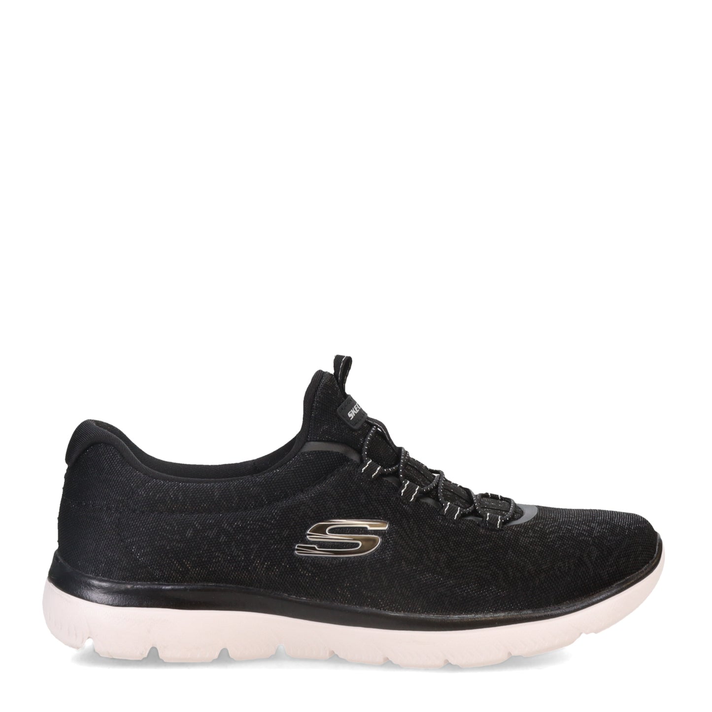 Peltz Shoes  Women's Skechers Summits – Gleaming Dream Sneaker BLACK 150117-BLK