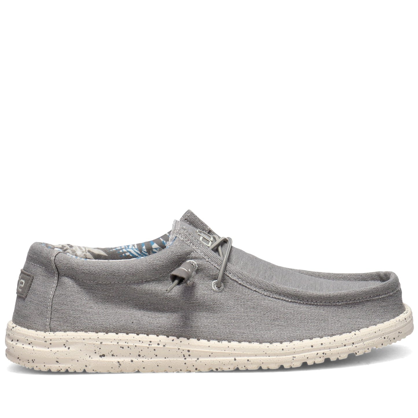 Peltz Shoes  Men's Hey Dude Wally Stretch Shoe IRON GREY 150203910