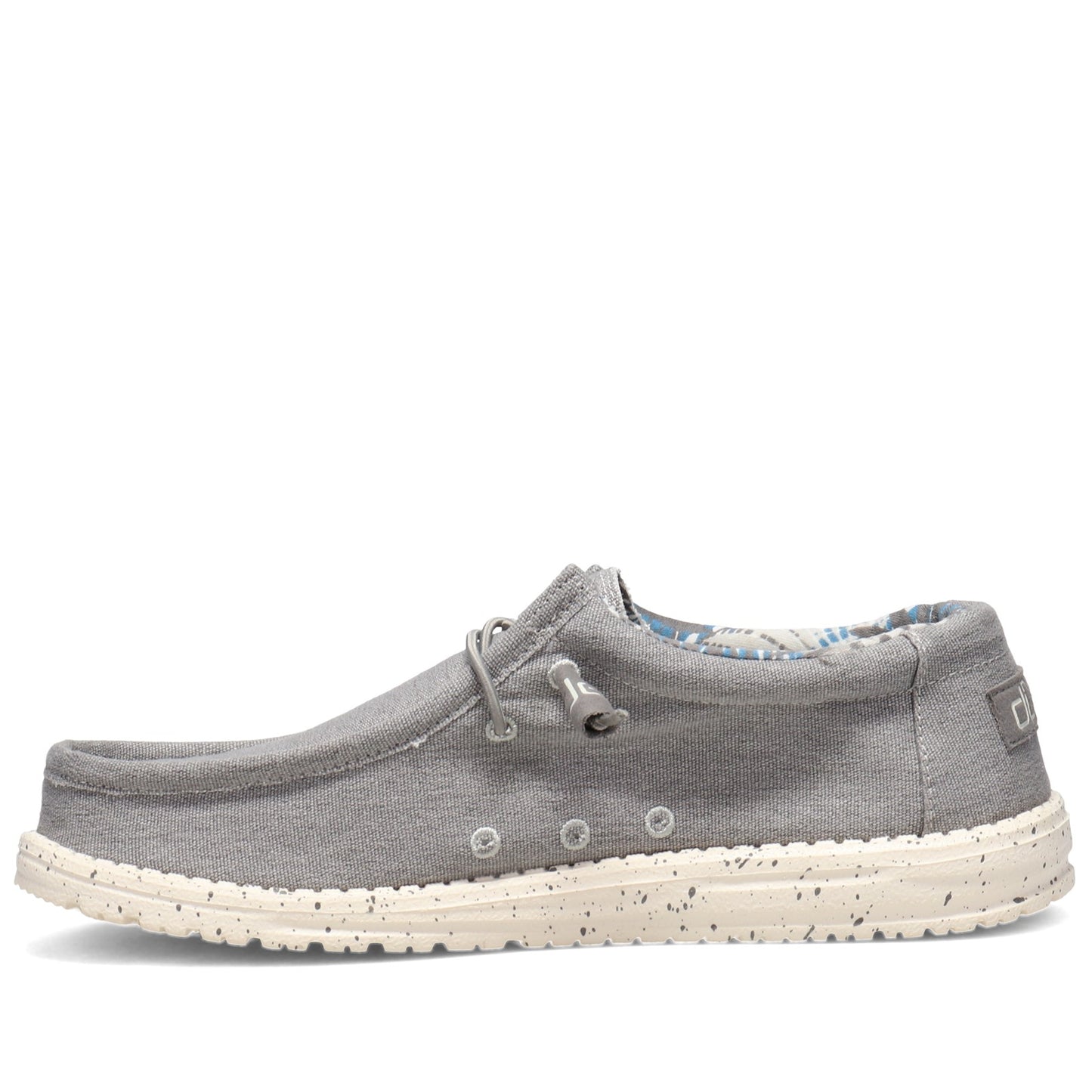 Peltz Shoes  Men's Hey Dude Wally Stretch Shoe IRON GREY 150203910