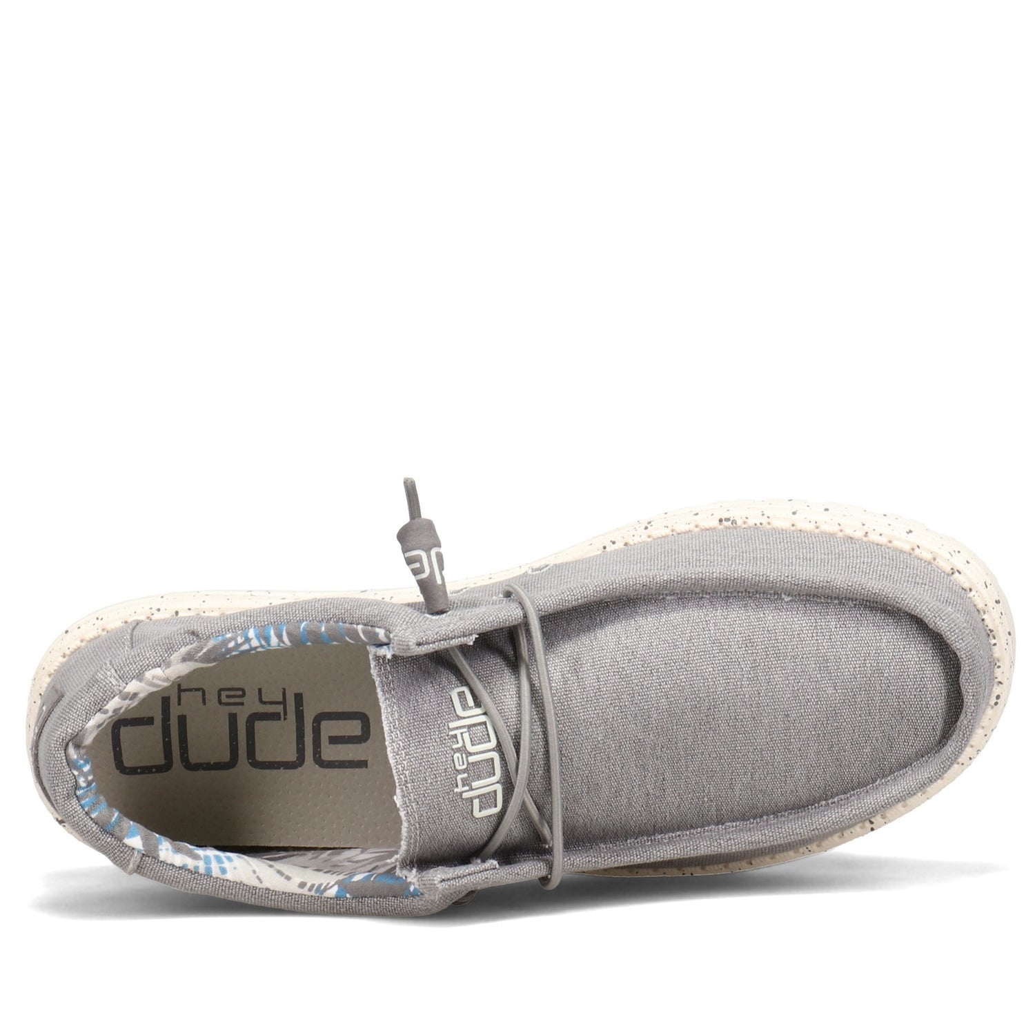 Peltz Shoes  Men's Hey Dude Wally Stretch Shoe IRON GREY 150203910