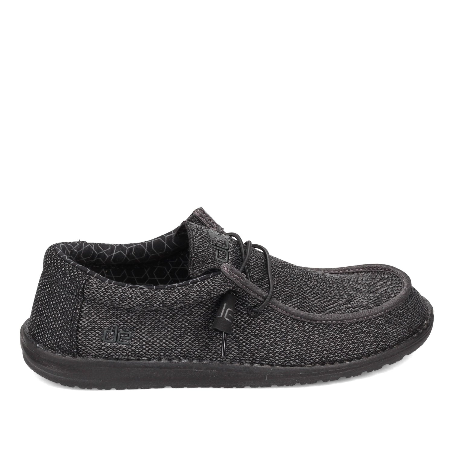 Peltz Shoes  Men's Hey Dude Wally Sox Micro Slip-On SOLID BLACK 150204942