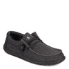 Peltz Shoes  Men's Hey Dude Wally Sox Micro Slip-On SOLID BLACK 150204942