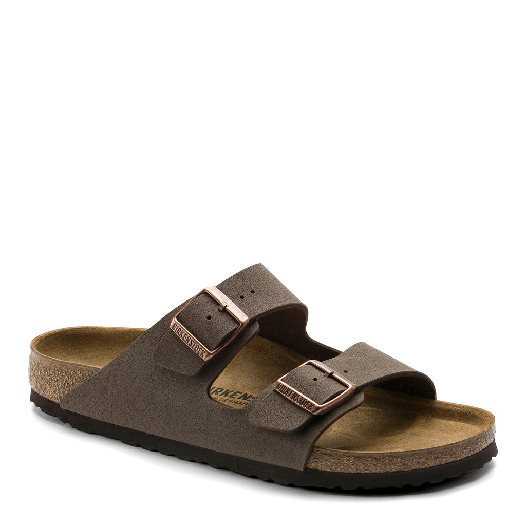 Women's Birkenstock Arizona Birkibuc Sandals - Narrow Fit MOCHA BIRKIBUC 151183 N