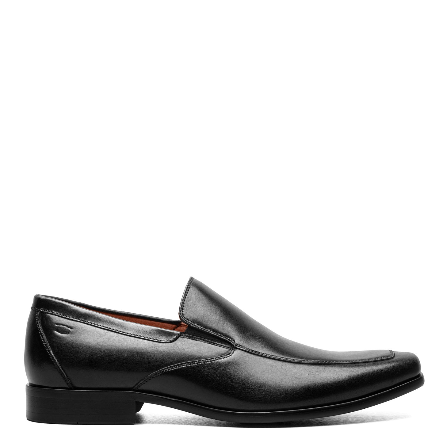 Peltz Shoes  Men's Florsheim Postino Moc Toe Venetian Slip-On Black Smooth 15176-005