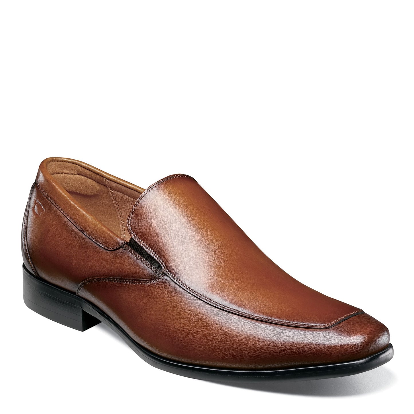 Peltz Shoes  Men's Florsheim Postino Moc Toe Venetian Slip-On COGNAC SMOOTH 15176-225
