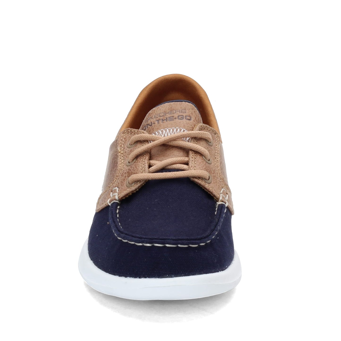 Peltz Shoes  Women's Skechers Performance GOwalk Lite - Coral Boat Shoe - Wide Width NAVY 15430W-NVY