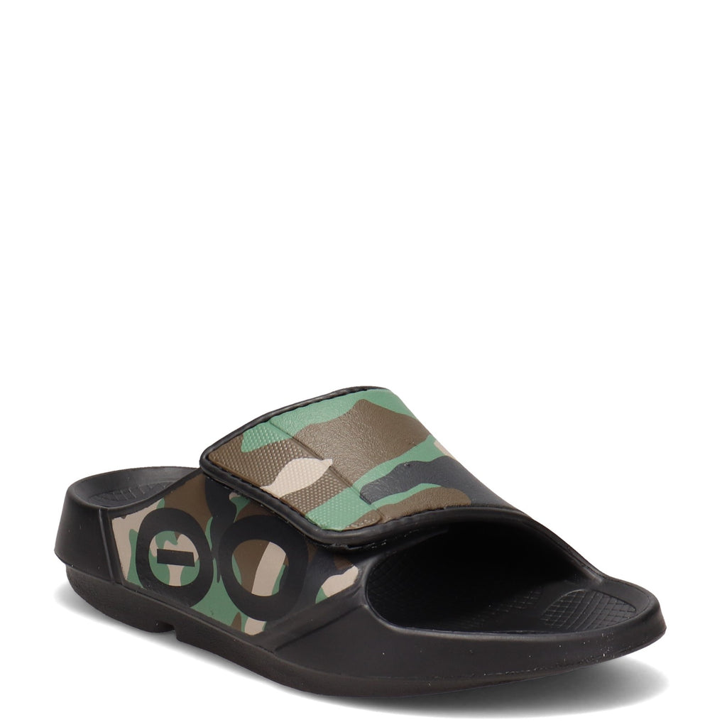 Men's Oofos OOahh Sport Sandal BLACK 1550-BLKCAM