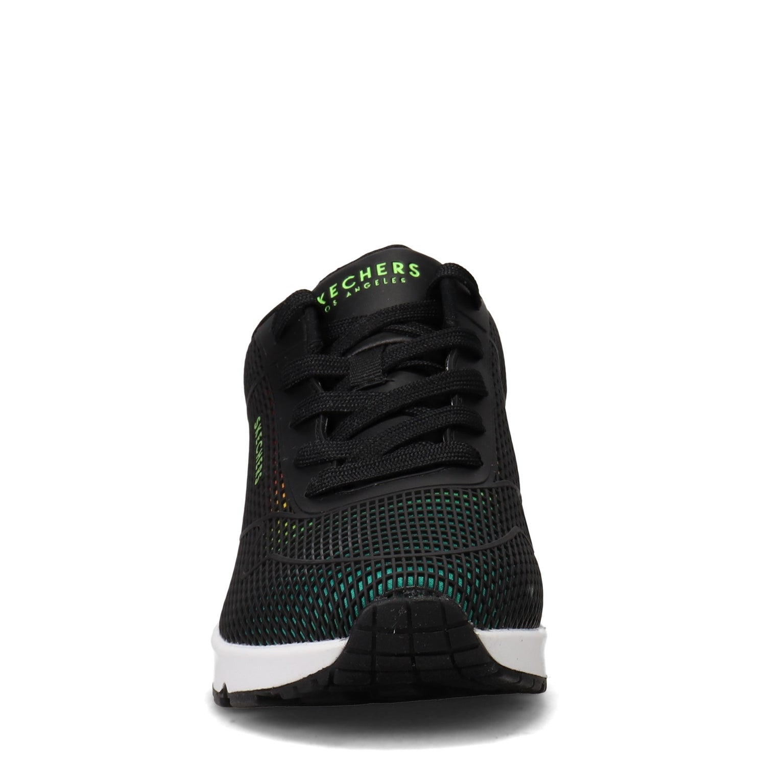 Peltz Shoes  Women's Skechers Street Uno - Eye Catching Sneaker Black Multi 155131-BKMT