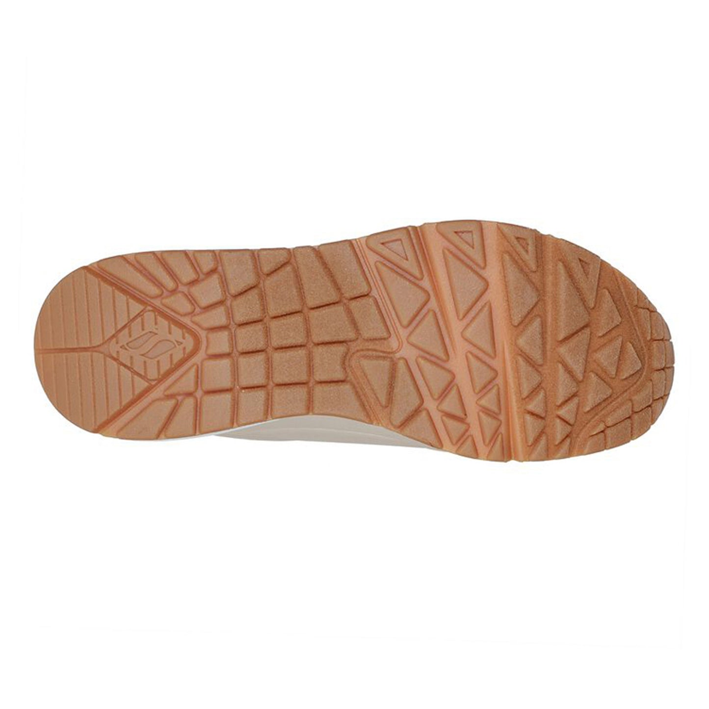 Peltz Shoes  Women's Skechers Street Uno-Shimmer Away Sneaker Natural 155196-NAT