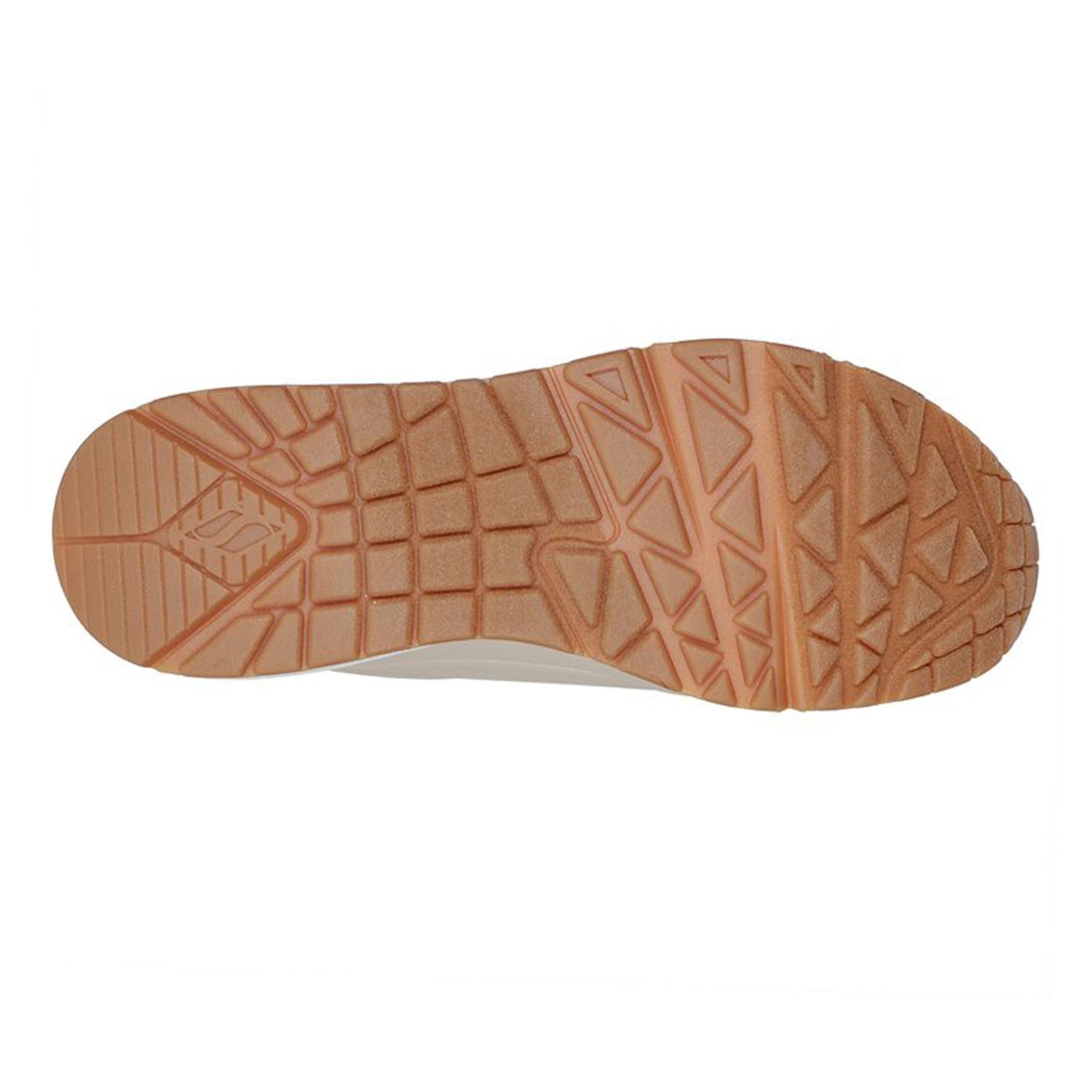 Peltz Shoes  Women's Skechers Street Uno-Shimmer Away Sneaker Natural 155196-NAT