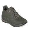 Peltz Shoes  Women's Skechers Street Million Air - Elevated Air Sneaker Olive 155401-OLV