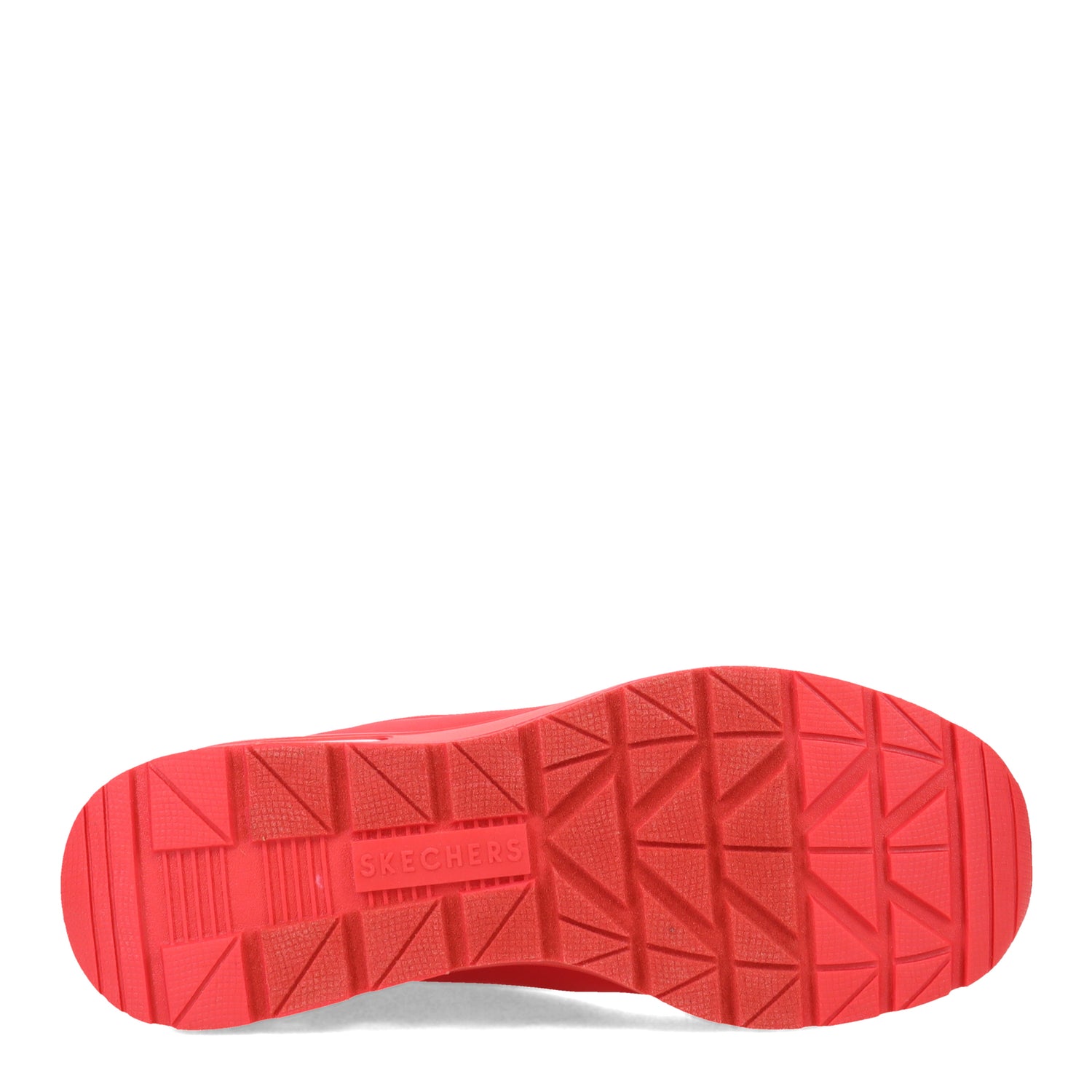 Peltz Shoes  Women's Skechers Street Million Air - Elevated Air Sneaker Red 155401-RED