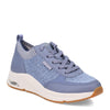 Peltz Shoes  Women's Skechers Street Arch Fit: S-Miles - Walk On Sneaker Blue 155565-BLU