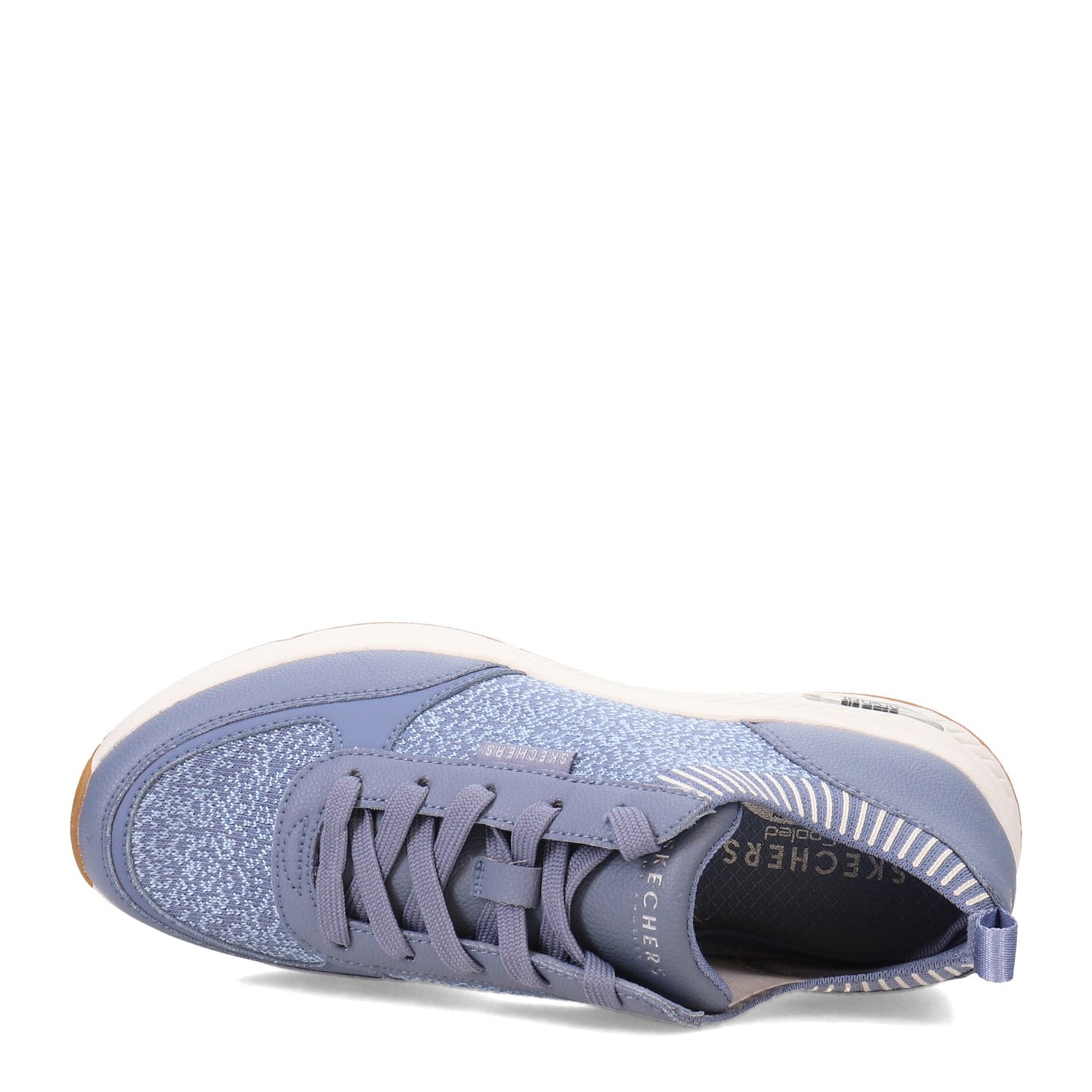 Peltz Shoes  Women's Skechers Street Arch Fit: S-Miles - Walk On Sneaker Blue 155565-BLU