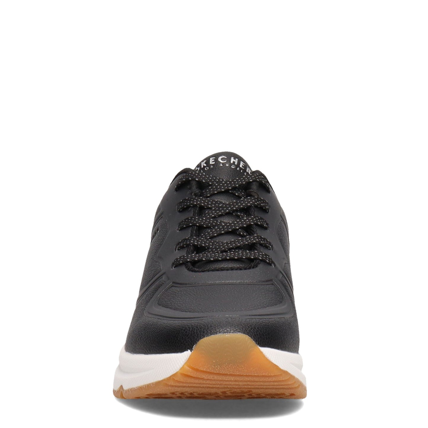 Peltz Shoes  Women's Skechers Street Arch Fit: S-Miles - Mile Makers Sneaker Black 155570-BLK