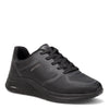 Peltz Shoes  Women's Skechers Street Arch Fit: S-Miles - Mile Makers Sneaker - Wide Width Black 155570W-BBK