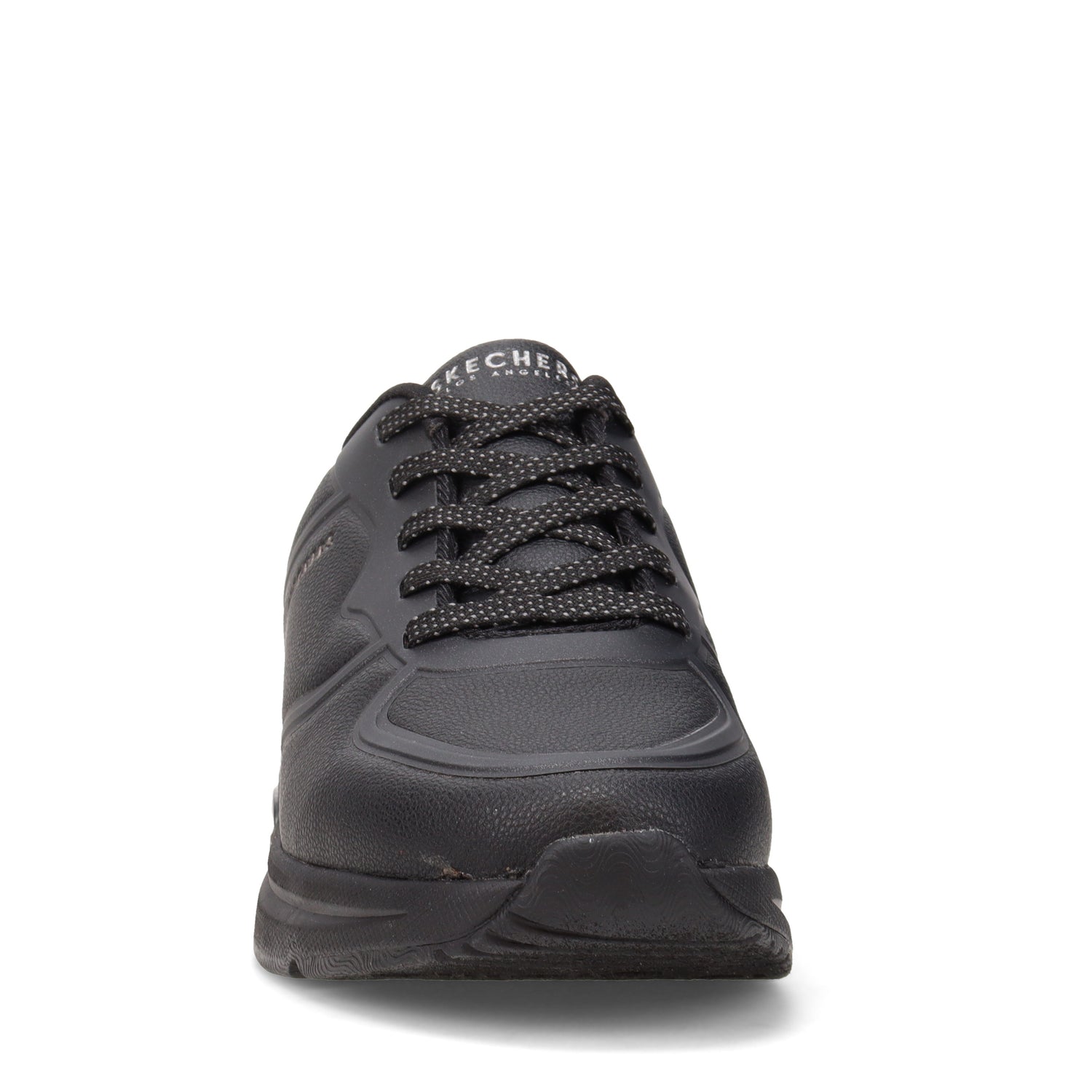 Peltz Shoes  Women's Skechers Street Arch Fit: S-Miles - Mile Makers Sneaker - Wide Width Black 155570W-BBK