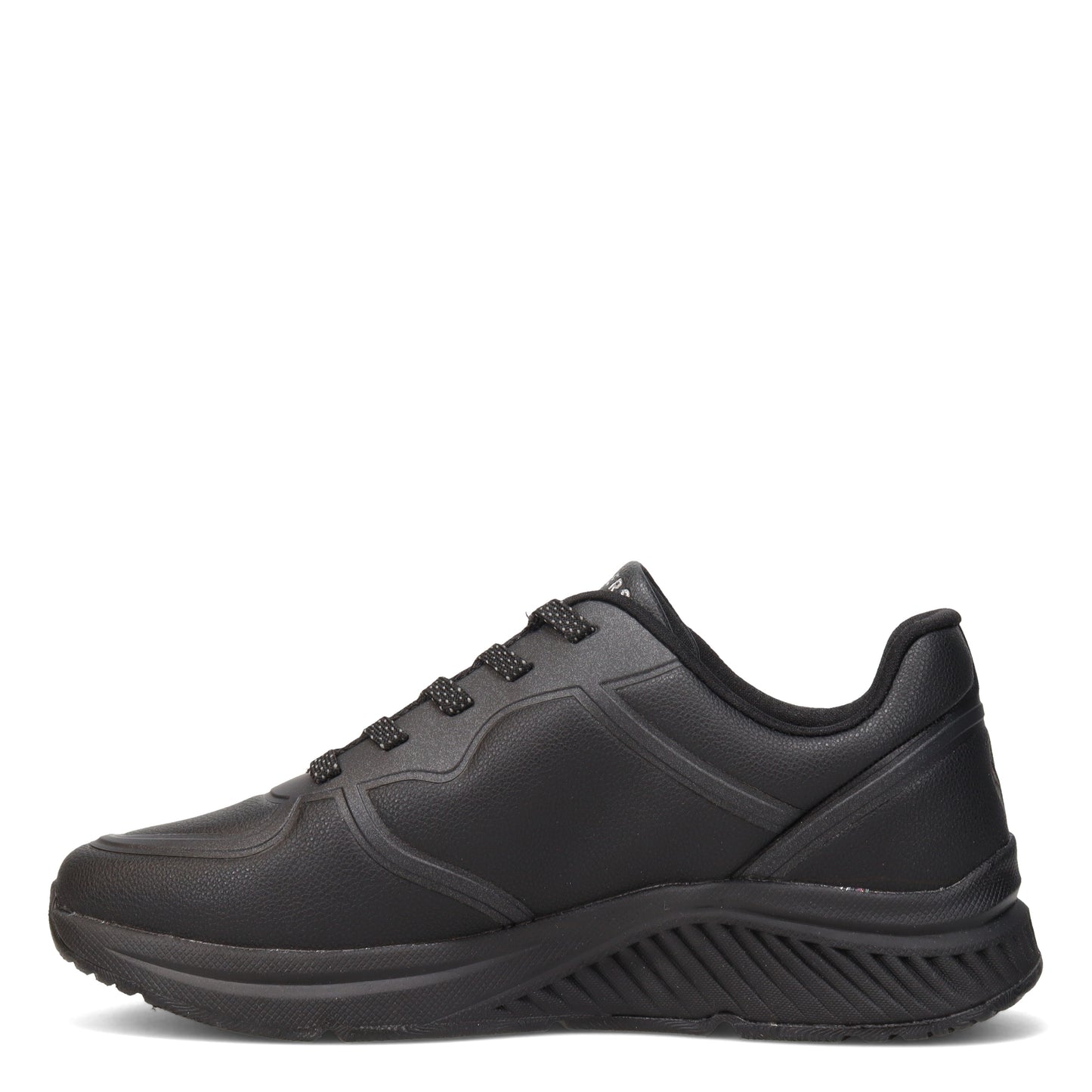 Peltz Shoes  Women's Skechers Street Arch Fit: S-Miles - Mile Makers Sneaker - Wide Width Black 155570W-BBK