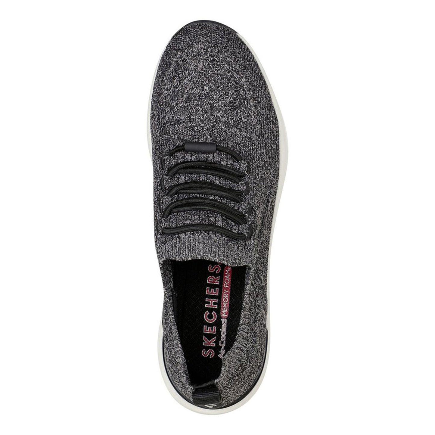 Peltz Shoes  Women's Skechers Street Billion - Woven Walks Sneaker Black 155626-BLK
