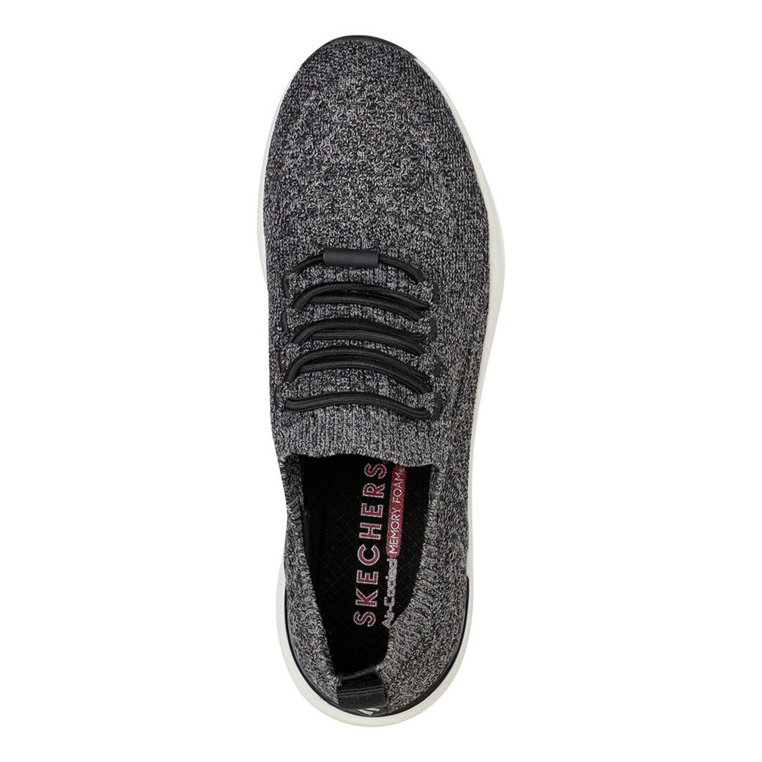 Peltz Shoes  Women's Skechers Street Billion - Woven Walks Sneaker Black 155626-BLK