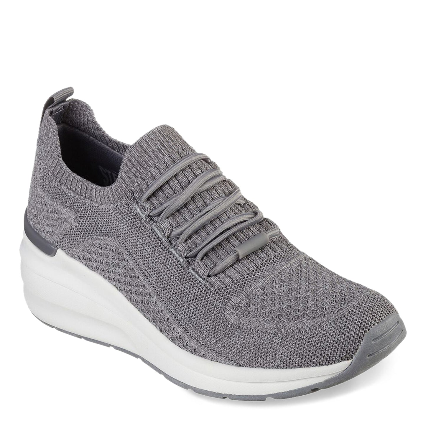 Peltz Shoes  Women's Skechers Street Billion - Woven Walks Sneaker Grey 155626-GRY