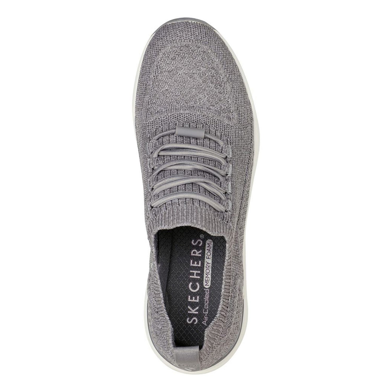 Peltz Shoes  Women's Skechers Street Billion - Woven Walks Sneaker Grey 155626-GRY