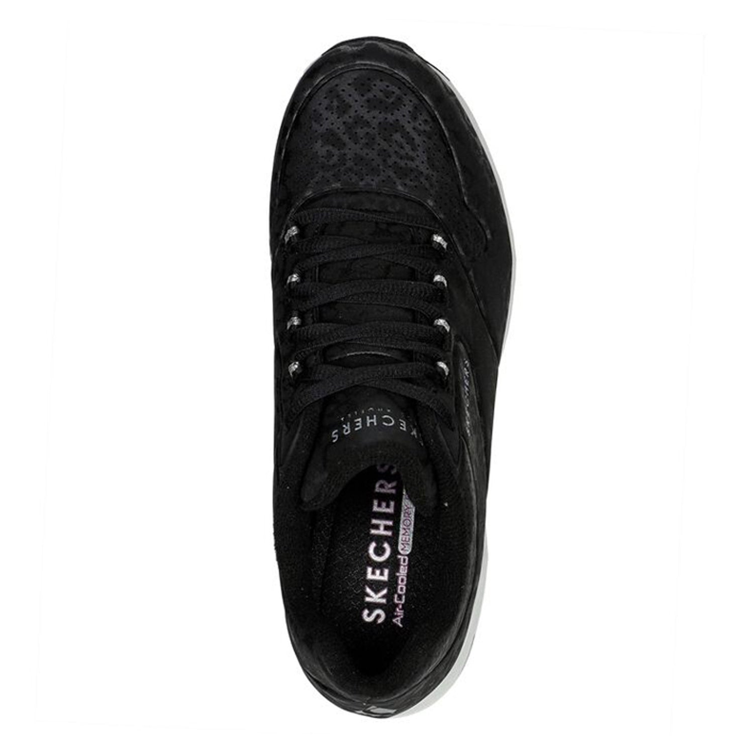 Peltz Shoes  Women's Skechers Street Uno 2 - In-Kat-Neato Sneaker BLACK 155642-BLK