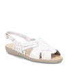 Peltz Shoes  Women's Soft Spots Tela Sandal WHITE 157104