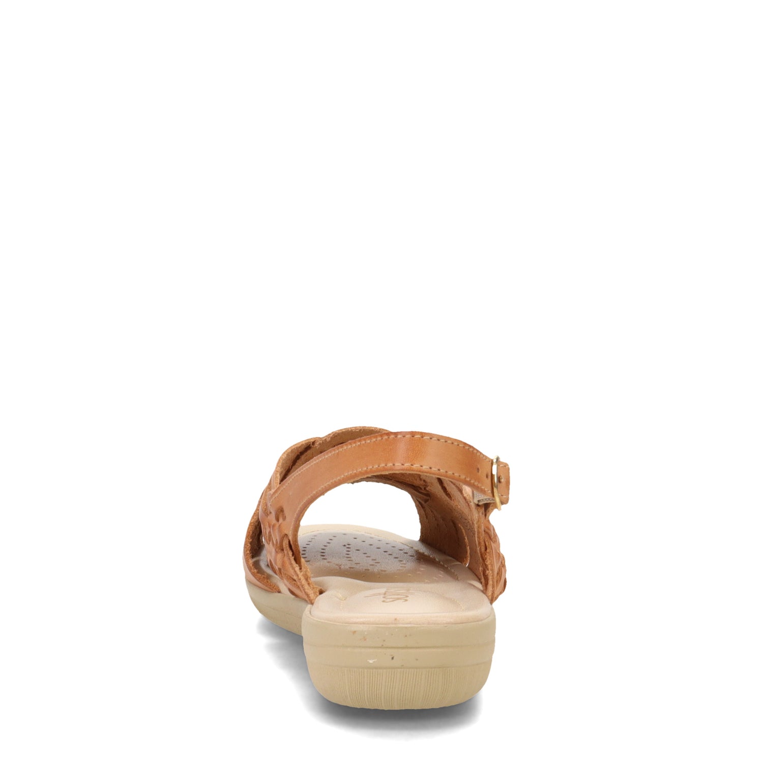 Peltz Shoes  Women's Soft Spots Tela Sandal NATURAL 157119