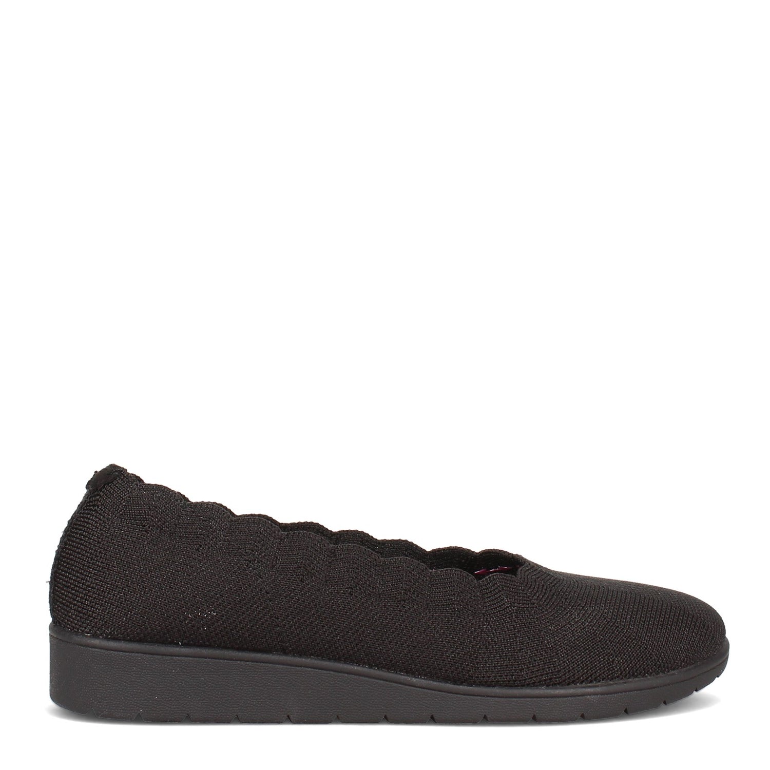 Peltz Shoes  Women's Skechers Cleo Flex Wedge - Spellbind Slip-On - Wide Width BLACK 158156W-BBK