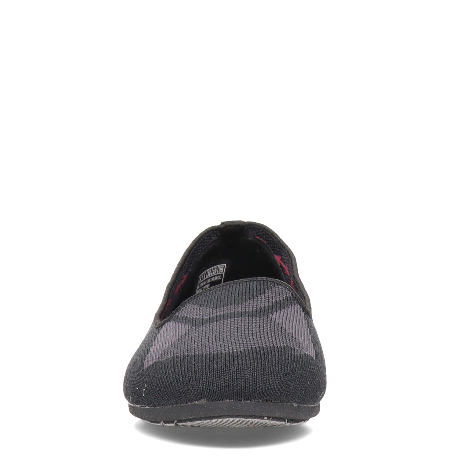 Peltz Shoes  Women's Skechers Cleo 2.0 - I'm Impressed Flat Black/Charcoal 158344-BKCC