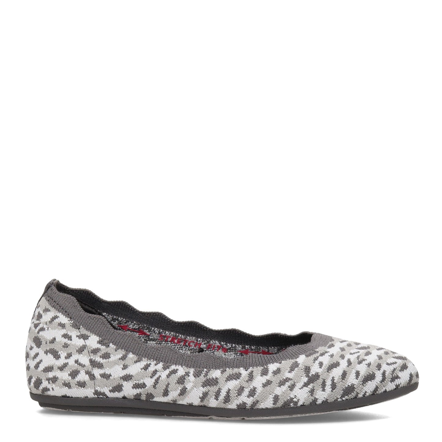 Peltz Shoes  Women's Skechers Cleo 2.0 - Uninhibited Flat Charcoal 158345-CCL
