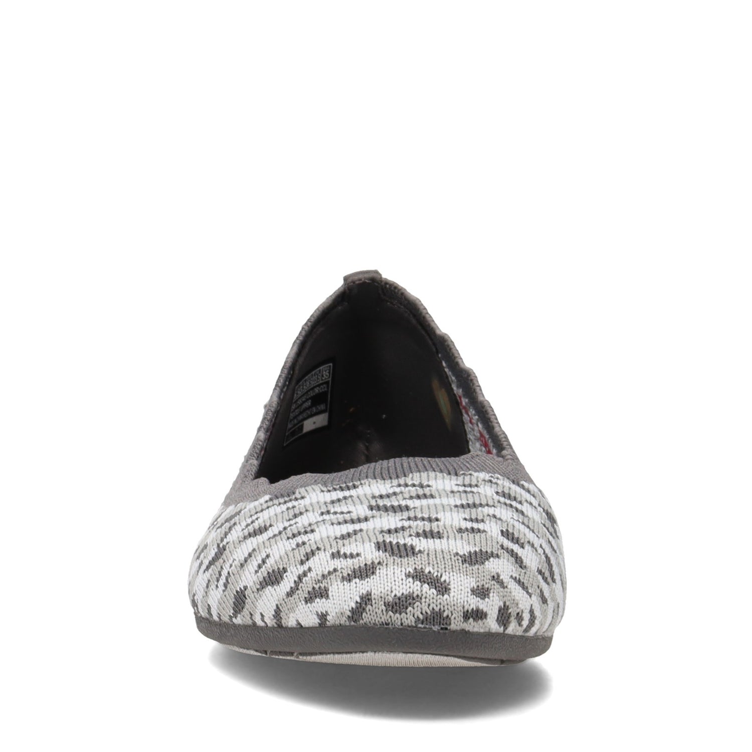 Peltz Shoes  Women's Skechers Cleo 2.0 - Uninhibited Flat Charcoal 158345-CCL