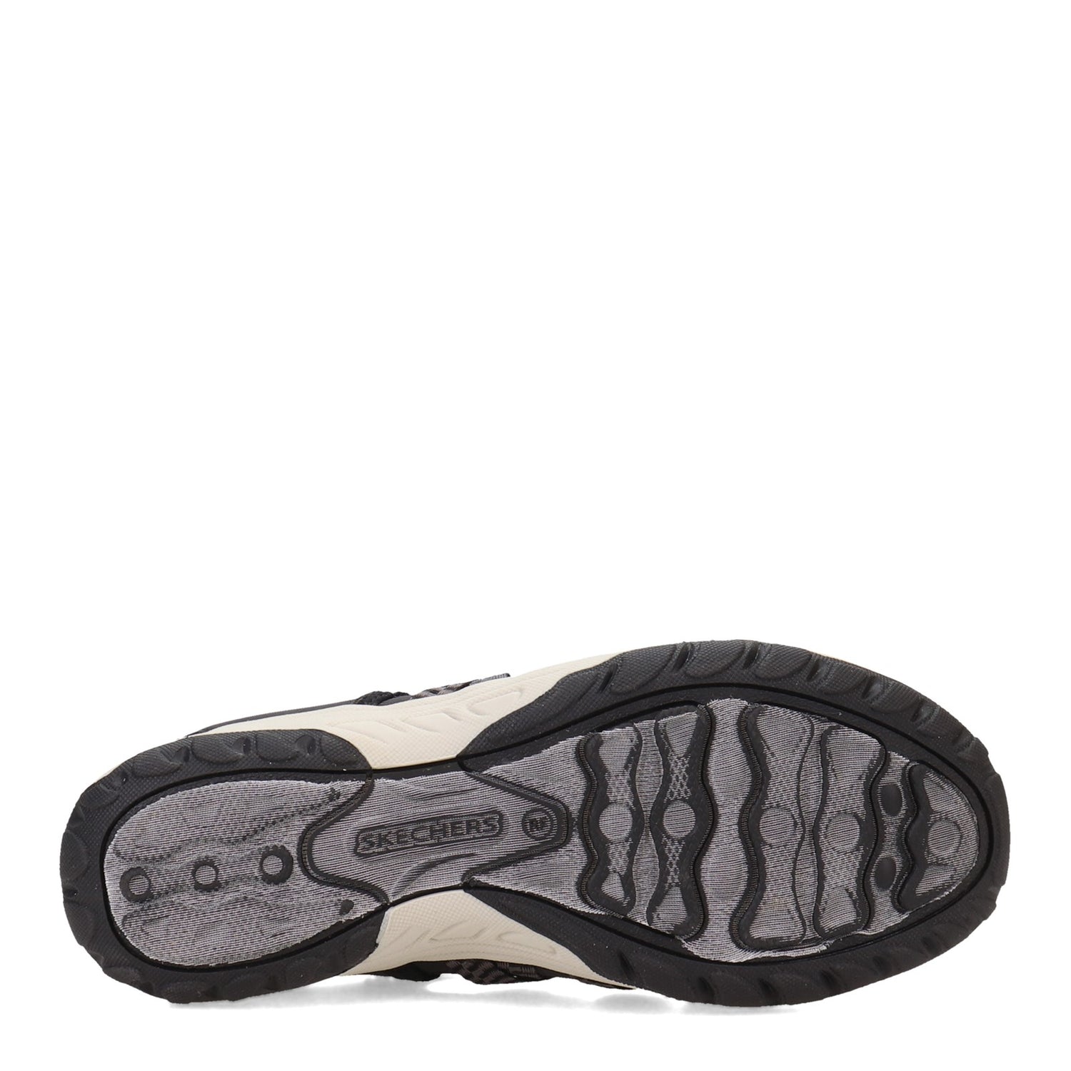 Peltz Shoes  Women's Skechers Relaxed Fit: Reggae Fest 2.0 - Happy Getaway Sneaker BLACK 158383-BLK
