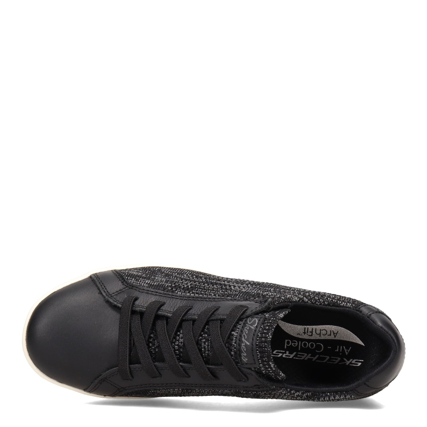 Peltz Shoes  Women's Skechers Arch Fit Cup - Confidence Booster Sneaker BLACK 158400-BLK