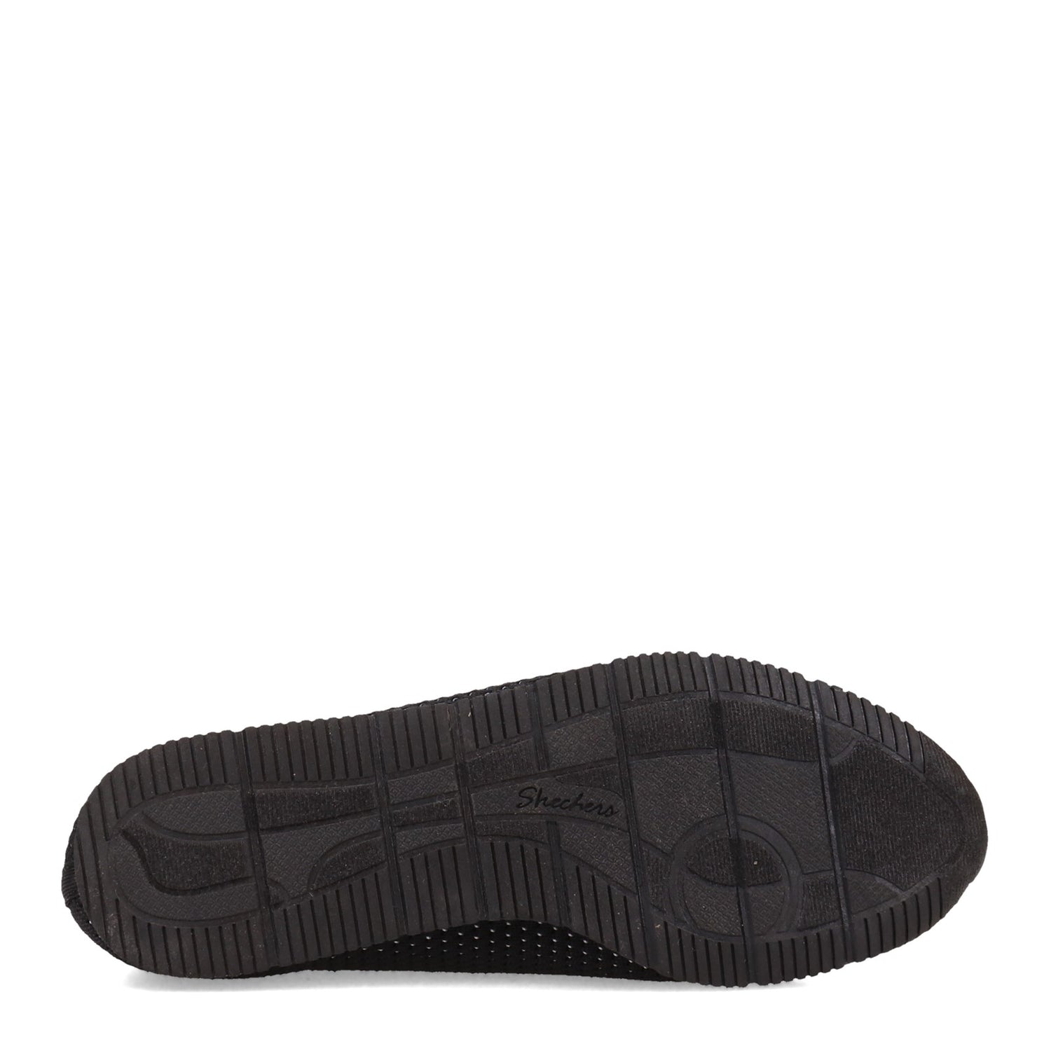 Peltz Shoes  Women's Skechers Cleo Jogger - Quick-Wit Slip-On BLACK / WHITE 158462-BKW
