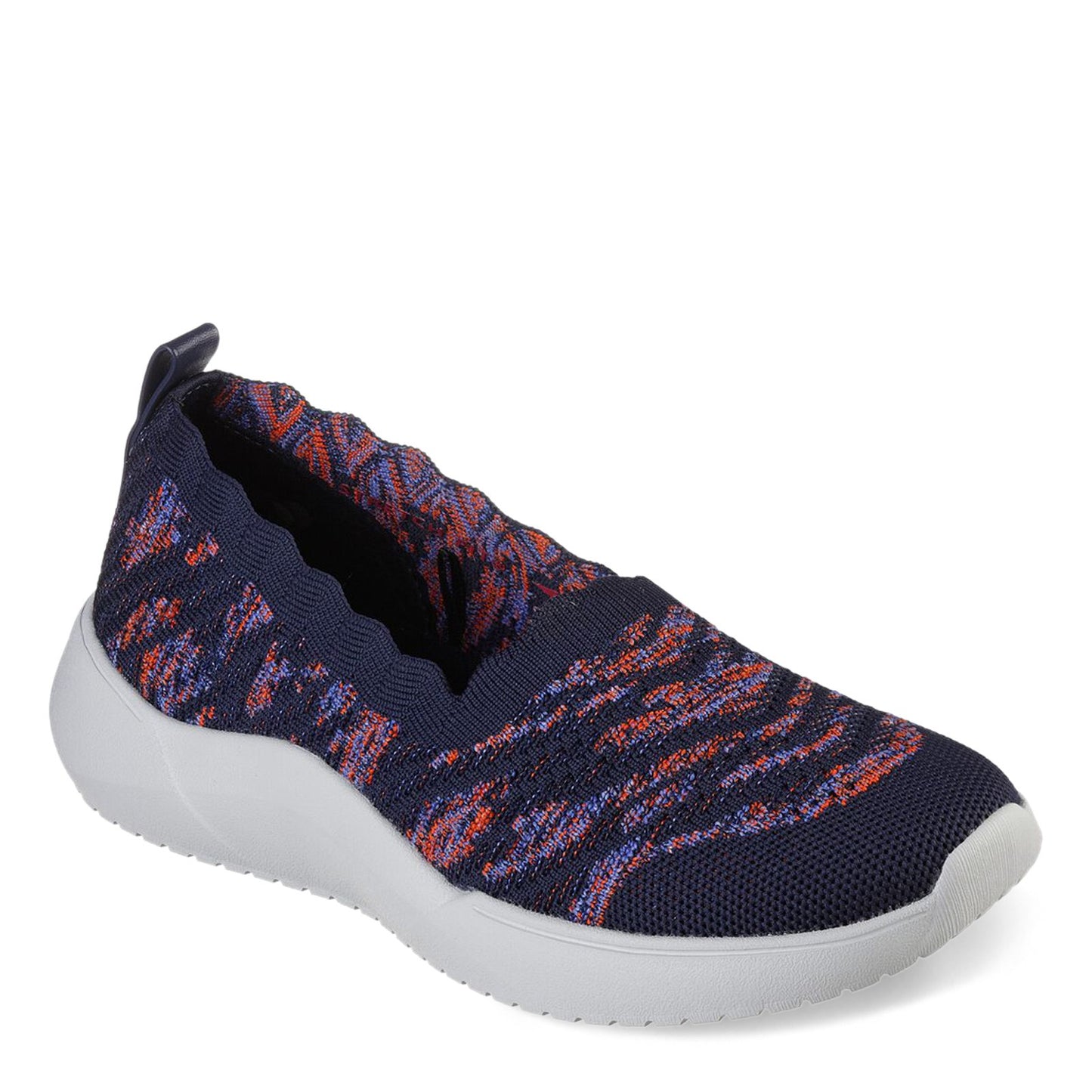 Peltz Shoes  Women's Skechers Relaxed Fit: Seager Cup - My Impression Slip-On NAVY MULTI 158472-NVMT