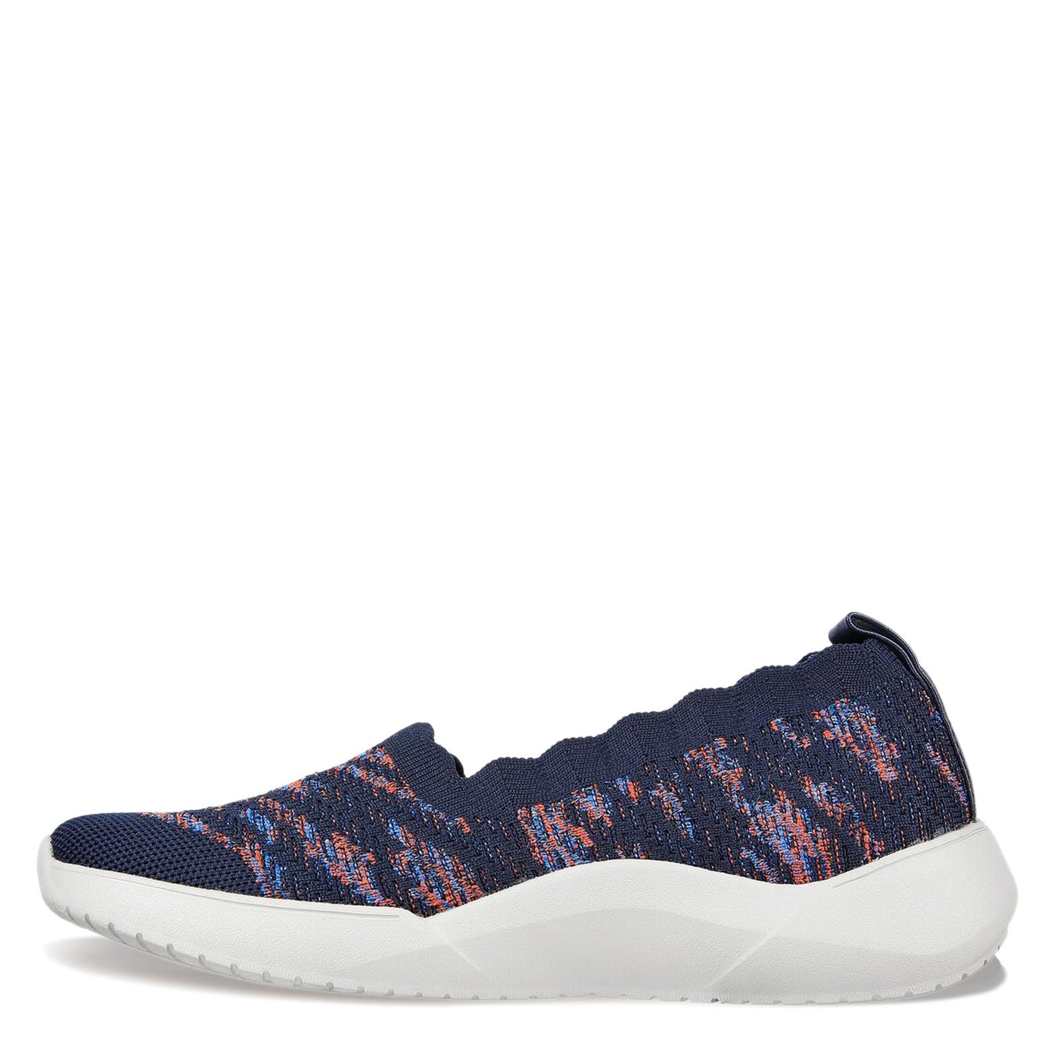 Peltz Shoes  Women's Skechers Relaxed Fit: Seager Cup - My Impression Slip-On NAVY MULTI 158472-NVMT