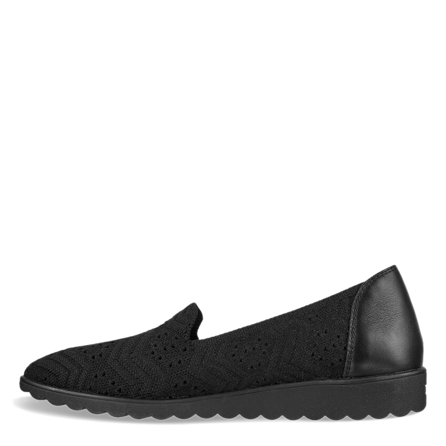 Peltz Shoes  Women's Skechers Arch Fit Cleo Wedge Slip-On BLACK 158491-BBK