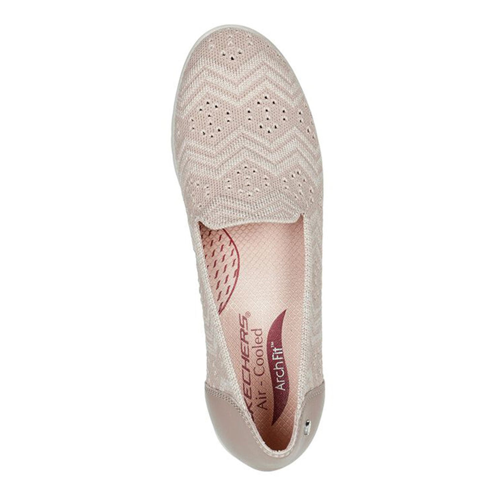 Women's Skechers Arch Fit Cleo Wedge Slip-On Taupe 158491-TPE