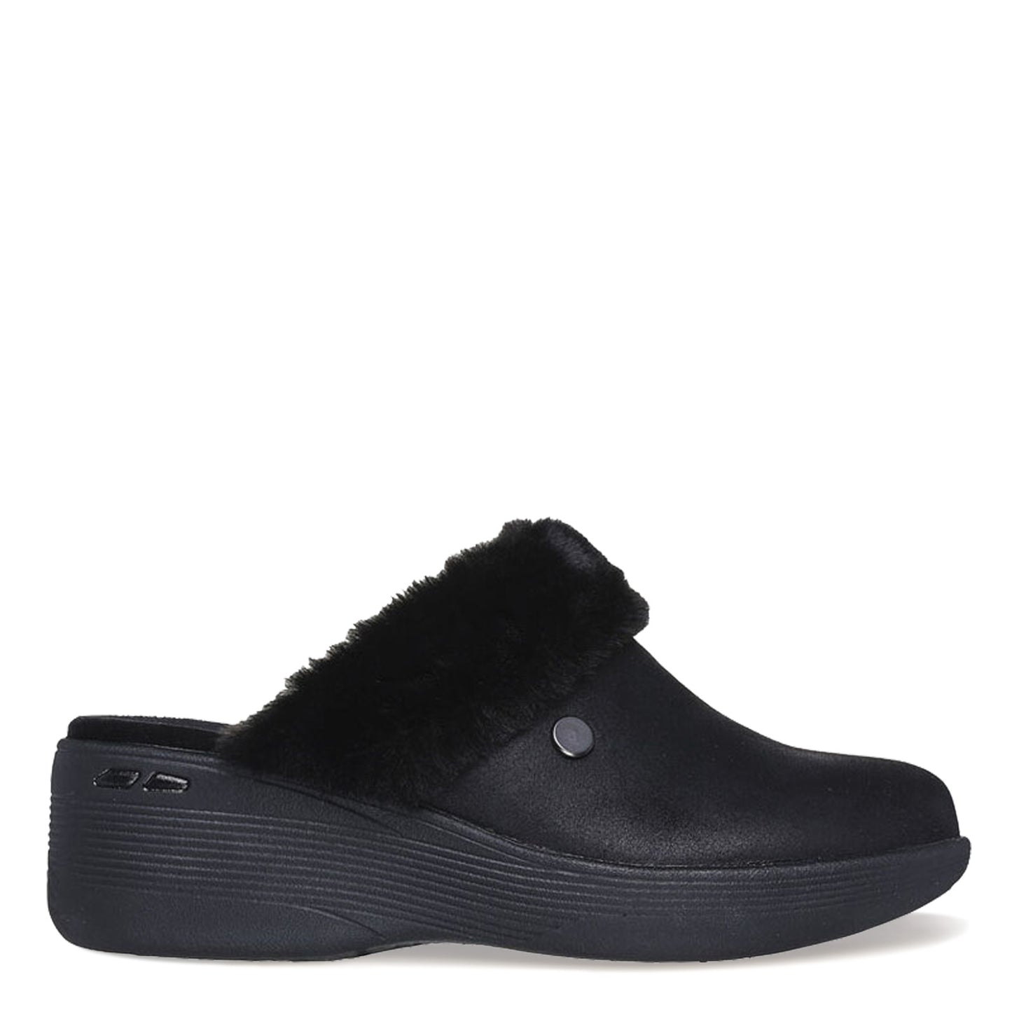 Peltz Shoes  Women's Skechers Martha Stewart Pier-Lite Cozy High Clog black 158818-BBK